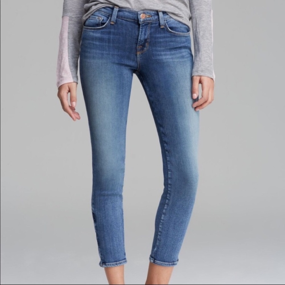 J Brand 835 Midrise Zip Capri Jeans in Tone - Picture 1 of 8